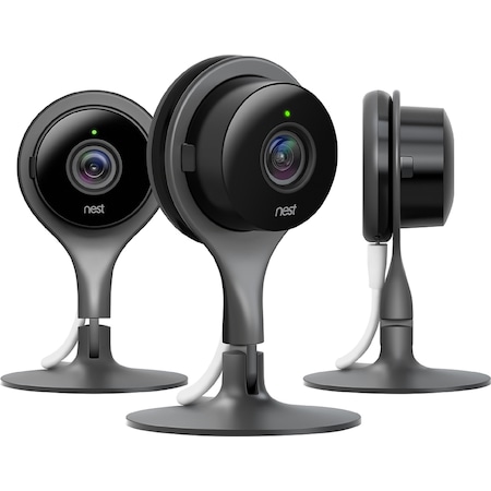 Google Nest Cam Indoor Security Cameras (3-Pack) - Black NC1104US